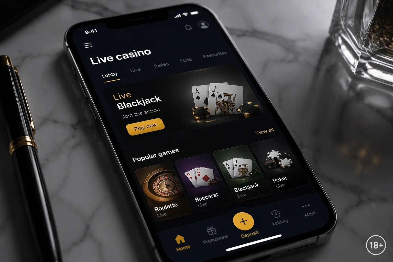 Live Casino on Mobile